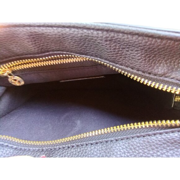 Valentino Orlandi NEW Black 2 pc Vegan Leather Crossbody  Bag & Pouch $199 - Picture 13 of 14